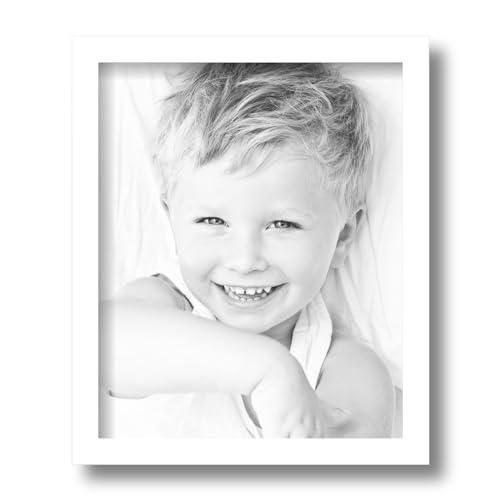 ArtToFrames ArtToFrames 9x11 inch Comtemporary White Wood Picture Frame, 2WOMD8990-9x11