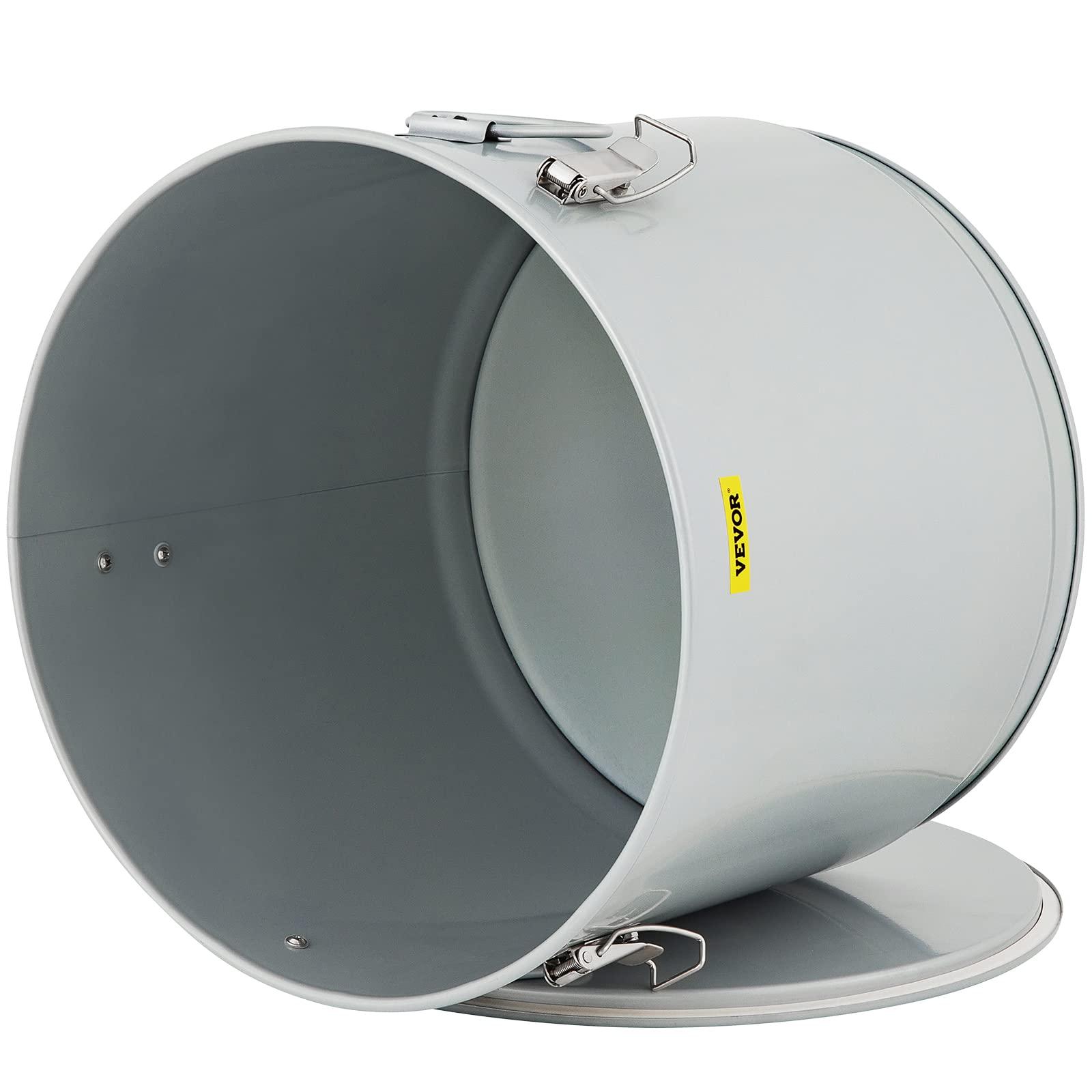 VEVOR VEVOR Fryer Grease Bucket 15.9 Gal, Coated Carbon Steel Oil Filter Pot 60L with Caster Base, Oil Disposal Caddy with 123 LBS Capacity, Transport Container with Lid Lock Clip Nylon Filter Bag