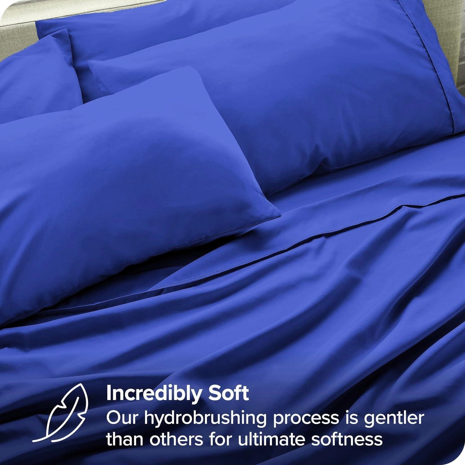 Hadi Bedding Company Hotel Quality 6 Piece Sheet Set King Size 1000 Thread Count Egyptian Cotton Sheets 14\'\' Deep Pocket Azure Luxury Collection Bedding Set