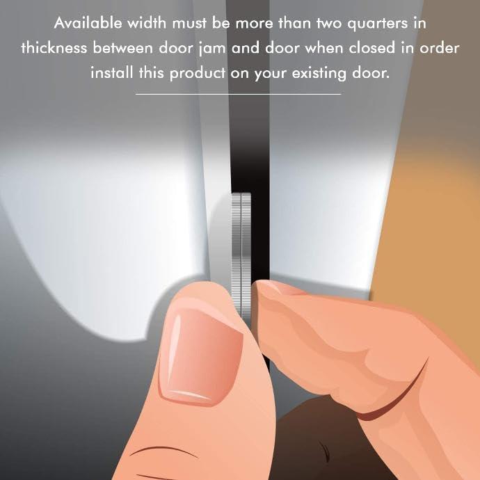 Armor Concepts Armor Concepts Interior Fix-A-Jamb 24\" Interior Door Jamb Repair Kit, Door Repair Kit for Interior Doors, Door Home Repair in 5 Minutes, Perfect for Apartments and Homes (White)