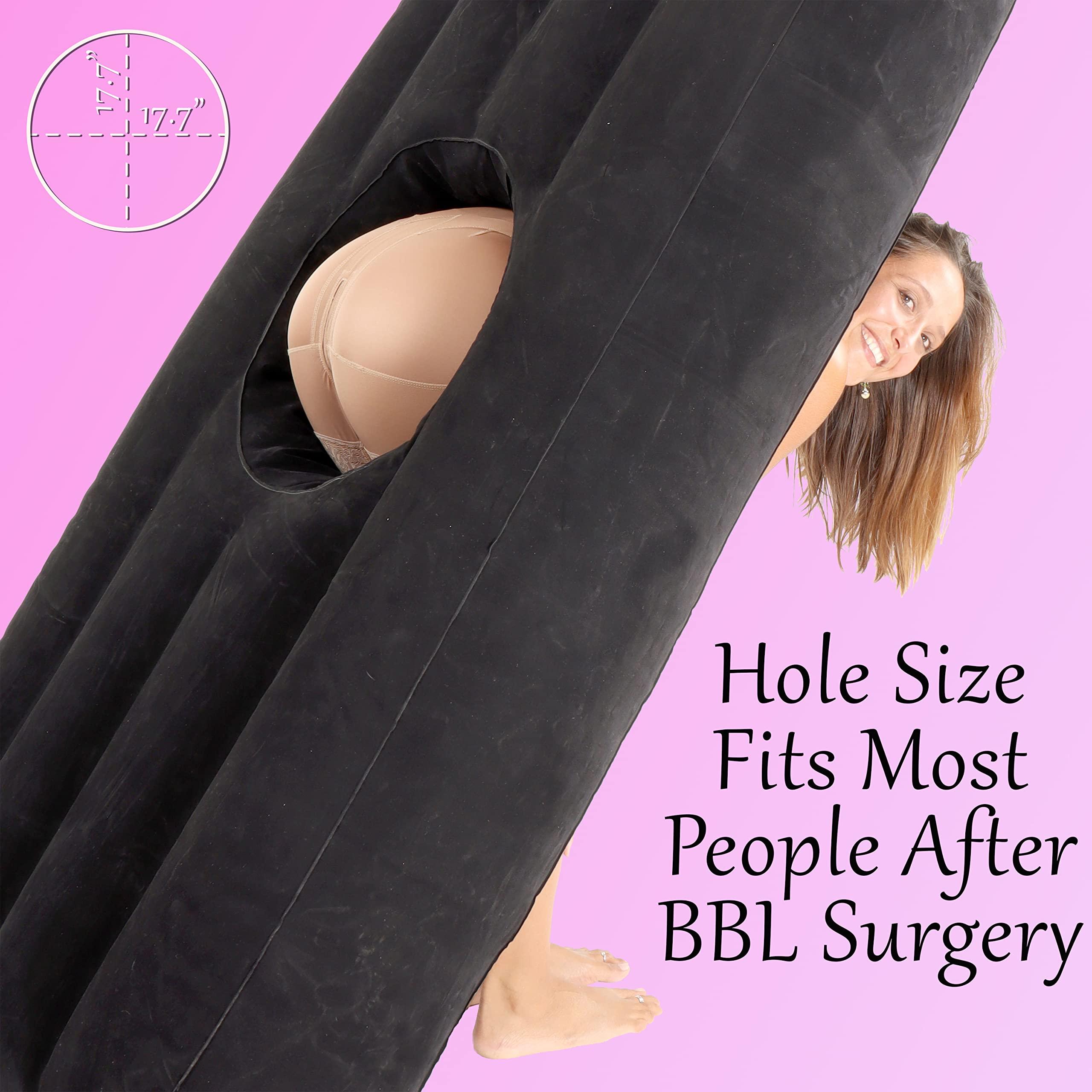 YESINDEED YESINDEED New Upgraded BBL Bed with Hole, Inflatable Brazilian Butt Lift Mattress for Post Surgery Recovery - Waterproof Velvet Touch Top Comfortable & Supportive - Carrying Bag and Air Pump