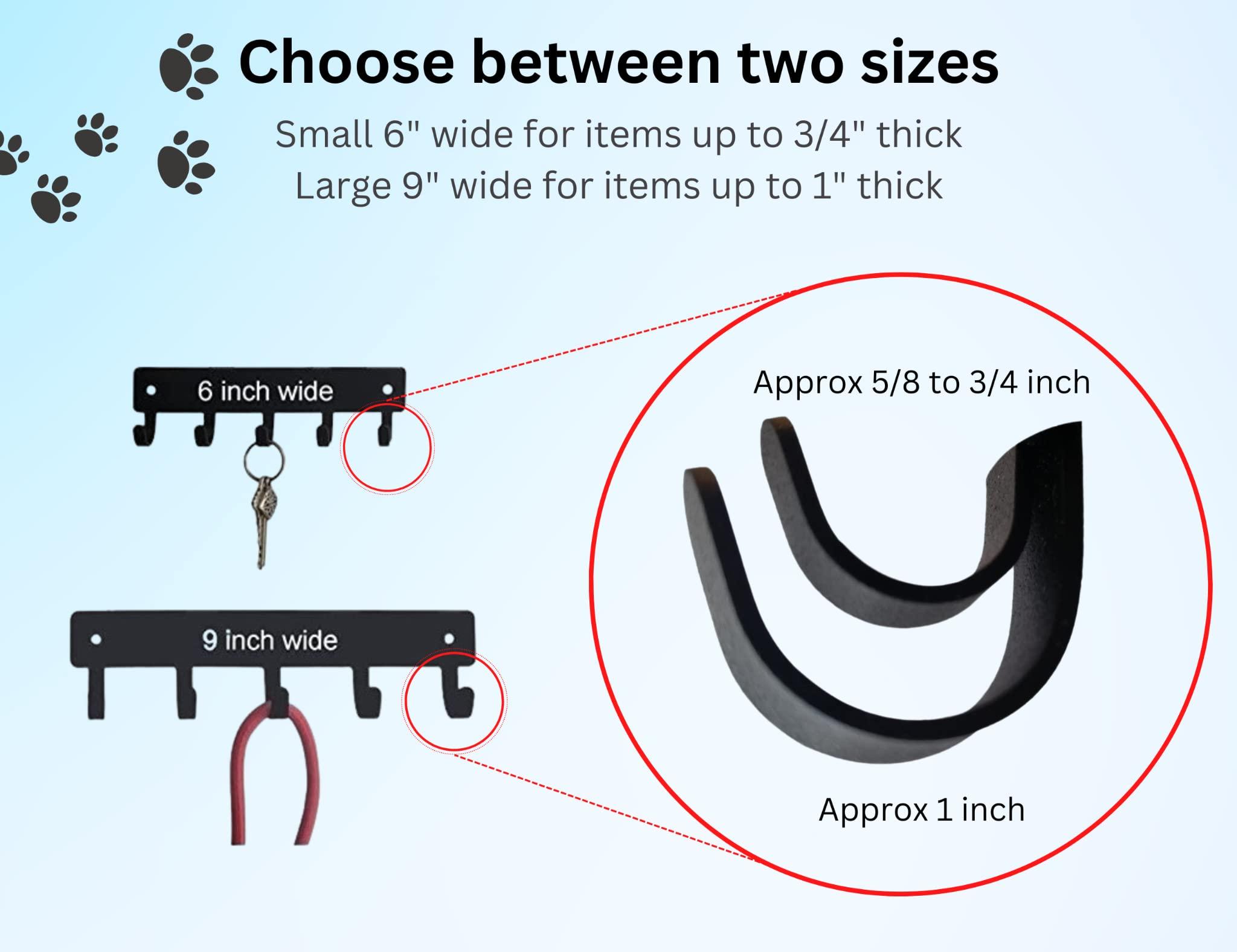 The Metal Peddler The Metal Peddler Labrador Retriever - Key Holder & Dog Leash Hanger for Wall - Large 9 inch Wide with 5 Hooks - Made in USA