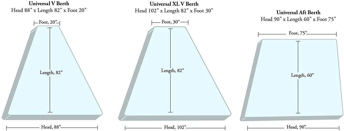 British-Linen Boating Sheet Set - 100% Egyptian Cotton Universal AFT Berth Size - 600TC Boat Berth & Sailboats Mattress Pad Covers - Upto 18\" Deep Pocket 4pc Set - Taupe Solid - Best Boat Cabin Bedding.