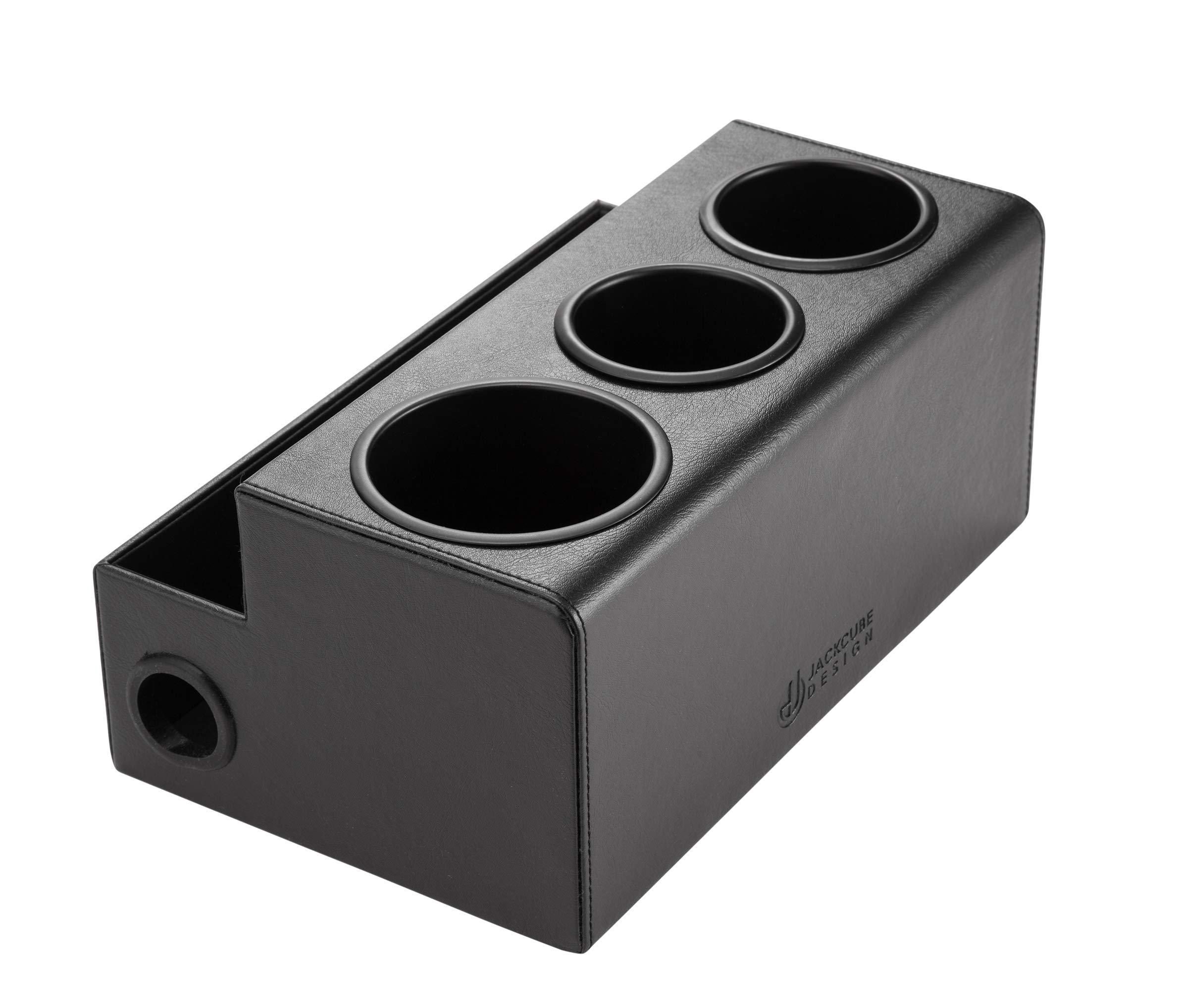 J JACKCUBE DESIGN Hair Dryer Holder Hair Tool and Styling Organizer, Bathroom Countertop Blow Dryer Organizer, Vanity Storage Stand for Accessories, Makeup, Toiletries (Black) MK154C