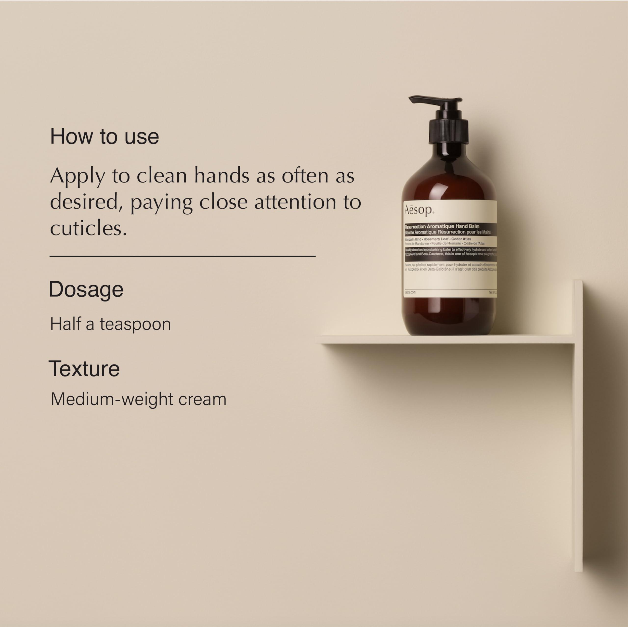 Aesop Aesop Resurrection Duet - Hand Wash + Hand Balm - Cleanse, Nourish and Soften Hands - 16.9 oz + 16.5 oz