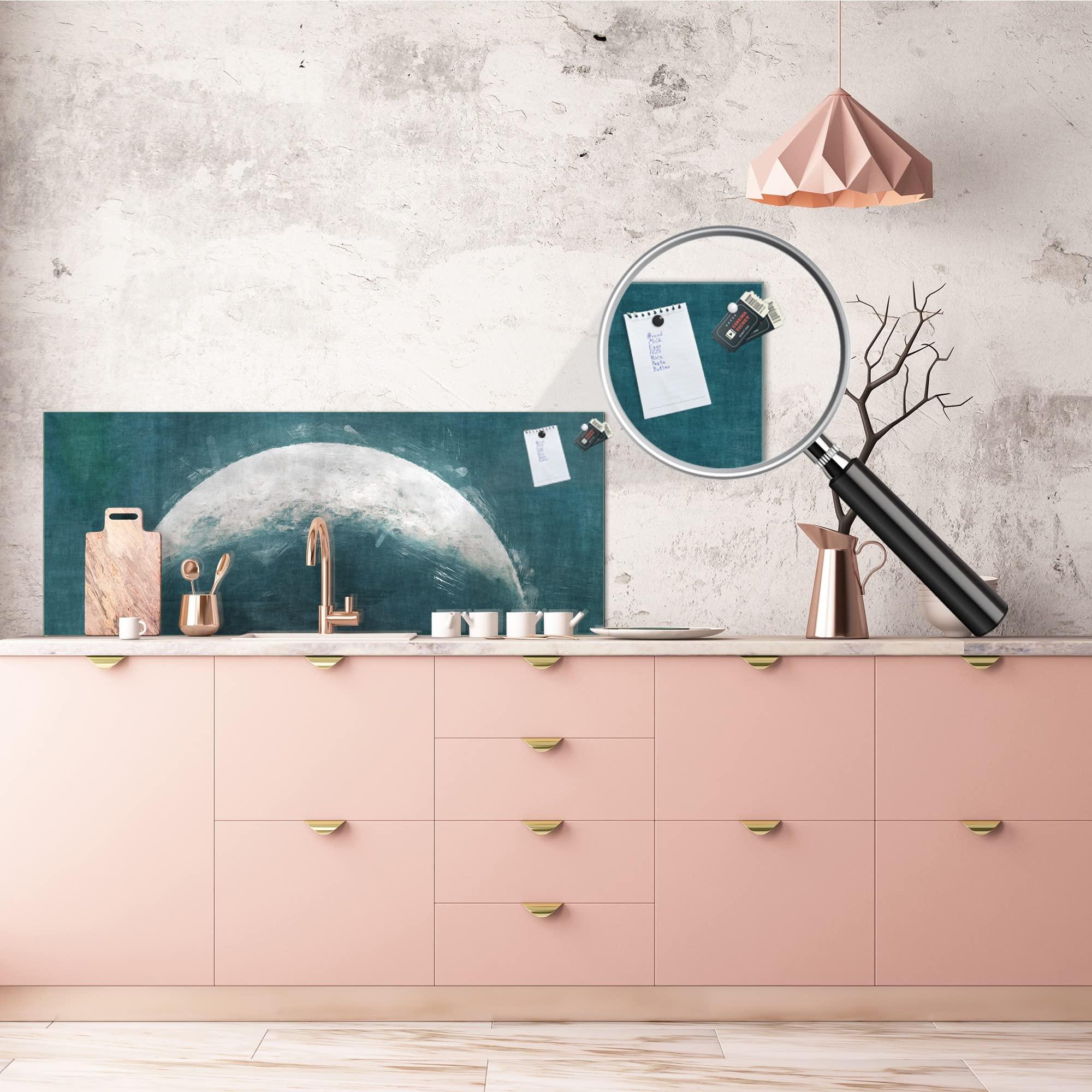 Concept Crystal Glass splashback with metal backing - Kitchen glass panel MBBS27: Paintings Series