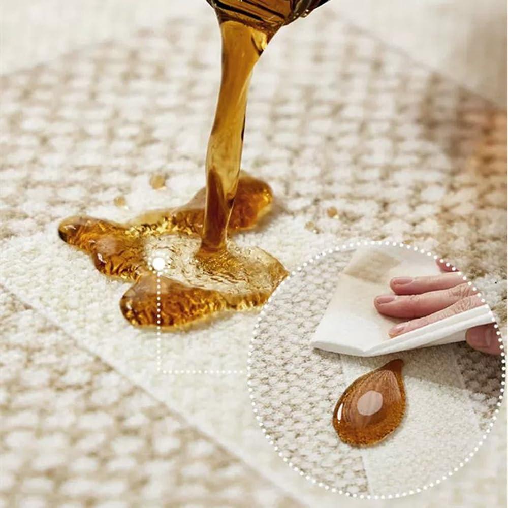 PIZZZENO Minimalist Cream Style Large Area Living Room Carpets Creative Line Rugs Beige Carpet Cloakroom Decorative Rug Balcony Carpet,AD1313,QD,160x230cm