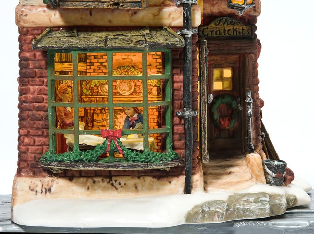 Department 56 Department 56 Dickens' Village Cratchits Corner Lit Building Multicolor, 9.5 Inch