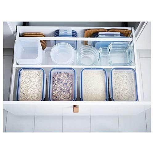 Ikea IKEA 365+ Polypropylene Leak-proof Microwave Safe square-shaped Food Container With Lid - 750 ml, Transparent