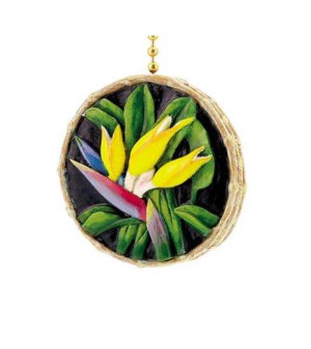 Clementine Designs Clementine Designs Tiki Tropical Bird of Paradise Decor Fan Light Pull