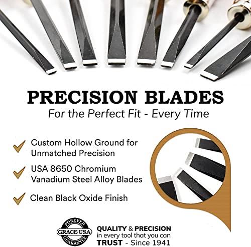 Grace USA GRACE USA Gun Care Tool Set In Nukaf Case, Tools for Gunsmiths, Includes Screwdrivers, Brass Punches and 17 Tool Set, Made in USA