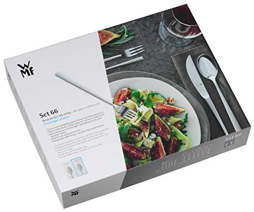 WMF WMF Ambiente Cromargan Protect Cutlery Set for 12 People, Silver, 66-Piece