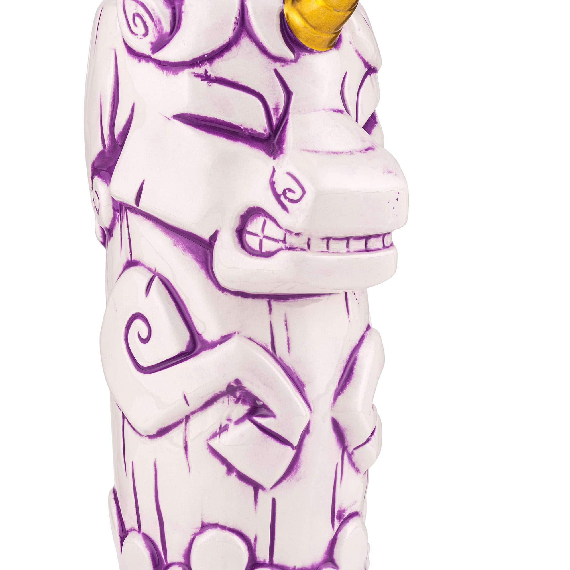 Geeki Tikis Geeki Tikis White Unicorn Fantasy Mug | Official Geeki Tikis Fantasy Series Ceramic Tiki Style Cup | Holds 19 Ounces