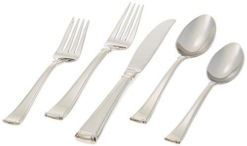 Gorham Gorham Column 45-Piece Flatware Set, 6.70 LB, Stainless