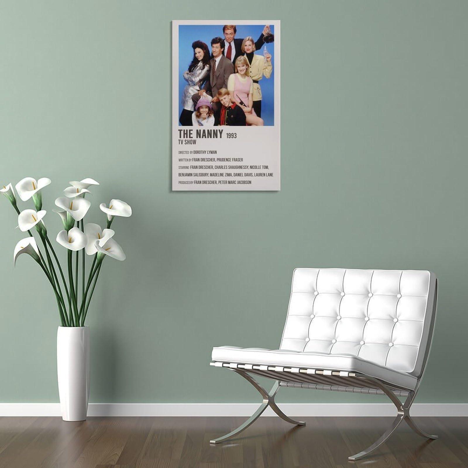 EHYXTEGX EHYXTEGX TV Series Poster The Nanny Poster 3 Canvas Painting Posters And Prints Wall Art for Living Room Bedroom Decor 20x30inch(50x75cm), Frame-style