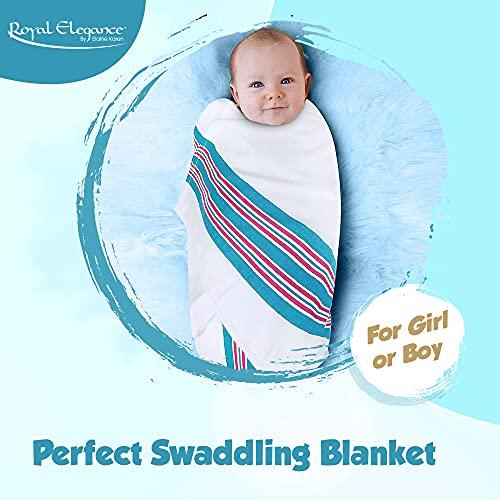 Elaine Karen Elaine Karen 6 Pack Flannel Unisex Hospital Receiving Blankets - 100% Cotton, for Girl or boy, Newborn Swaddle Wrap Baby Blanket Throw, Soft, Warm, Cozy, Infant for Crib, Stroller, 30x40