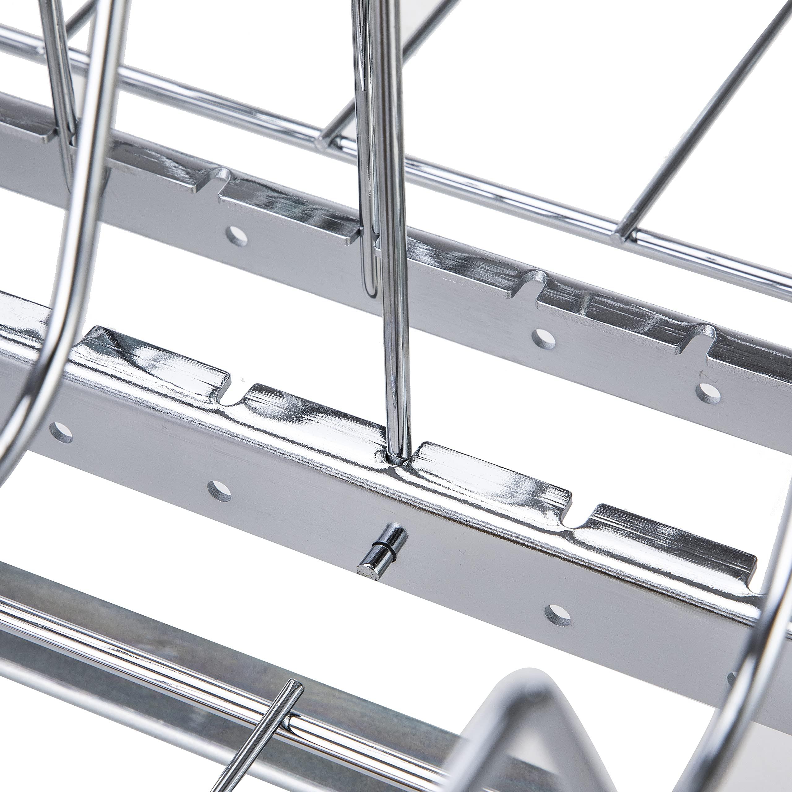 Home Zone Living Home Zone Living Pull Out Kitchen Cabinet Organizer with Two Tiers of Storage, 15 W x 20 D