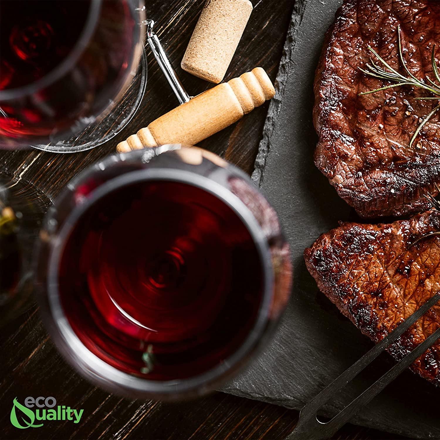 EcoQuality EcoQuality 6 oz Mini Stemless Clear Plastic Wine Glass, Unbreakable Elegant and Reusable Wine Tumbler for Wine Tasting, For Indoor or Poolside Party (96)