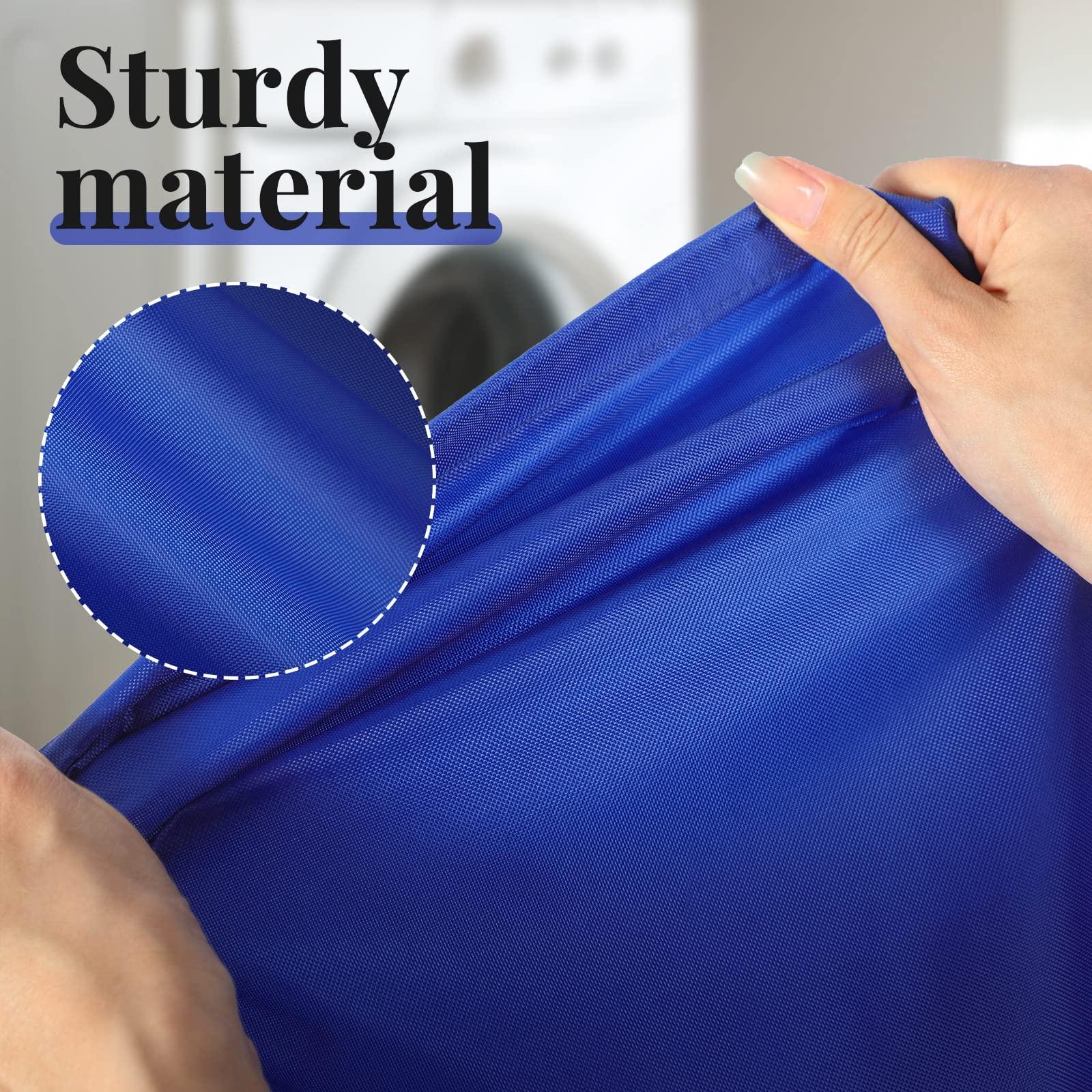 Woanger Woanger 12 Pack Extra Large Laundry Bag Bulk 28 x 45 Inch Washable Travel Laundry Bag with Drawstring Fit Hamper Basket heavy duty Laundry Bags for college, dorm Home Camping(Blue)