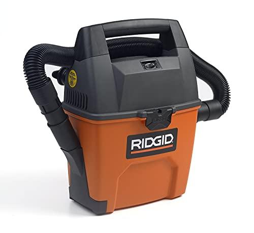 RIDGID RIDGID Wet Dry Vacuums VAC3000 Portable Wet Dry Vacuum Cleaner for Car, Garage or In-Home Use, 3-Gallon, 3.5 Peak Horsepower Wet Dry Auto Vacuum Cleaner for Car