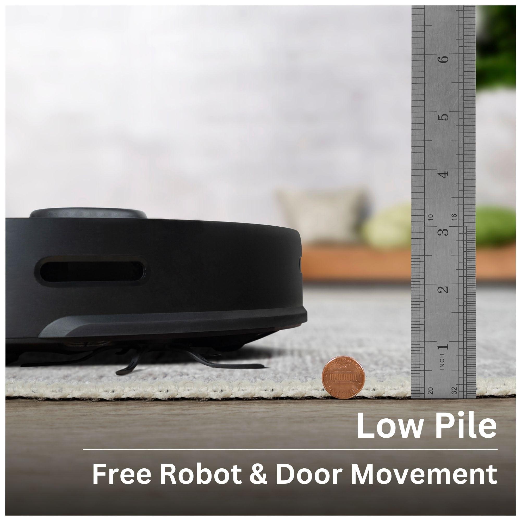 Bloom Rugs Bloom Rugs Washable Non-Slip 12 ft Runner - Gray/Pebble Striped Runner for Entryway, Hallway, Bathroom, and Kitchen - Exact Size: 2.5' x 12'