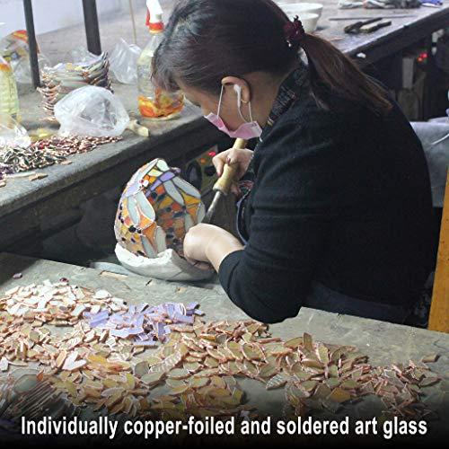 Design Toscano Stained Glass Panel - The Peacock's Garden Stained Glass Window Hangings - Window Treatments