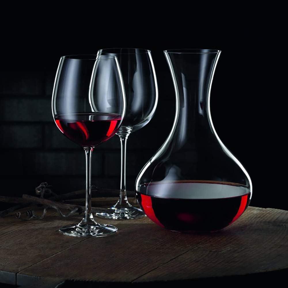 Nachtmann Nachtmann Vivendi Wine Decanter & Bordeaux Glasses (5-Piece Set) - Elegant Crystal Glassware & Whisky Carafe, Break-Resistant, Dishwasher Safe - Ideal for Wine Enthusiasts & Special Occasions