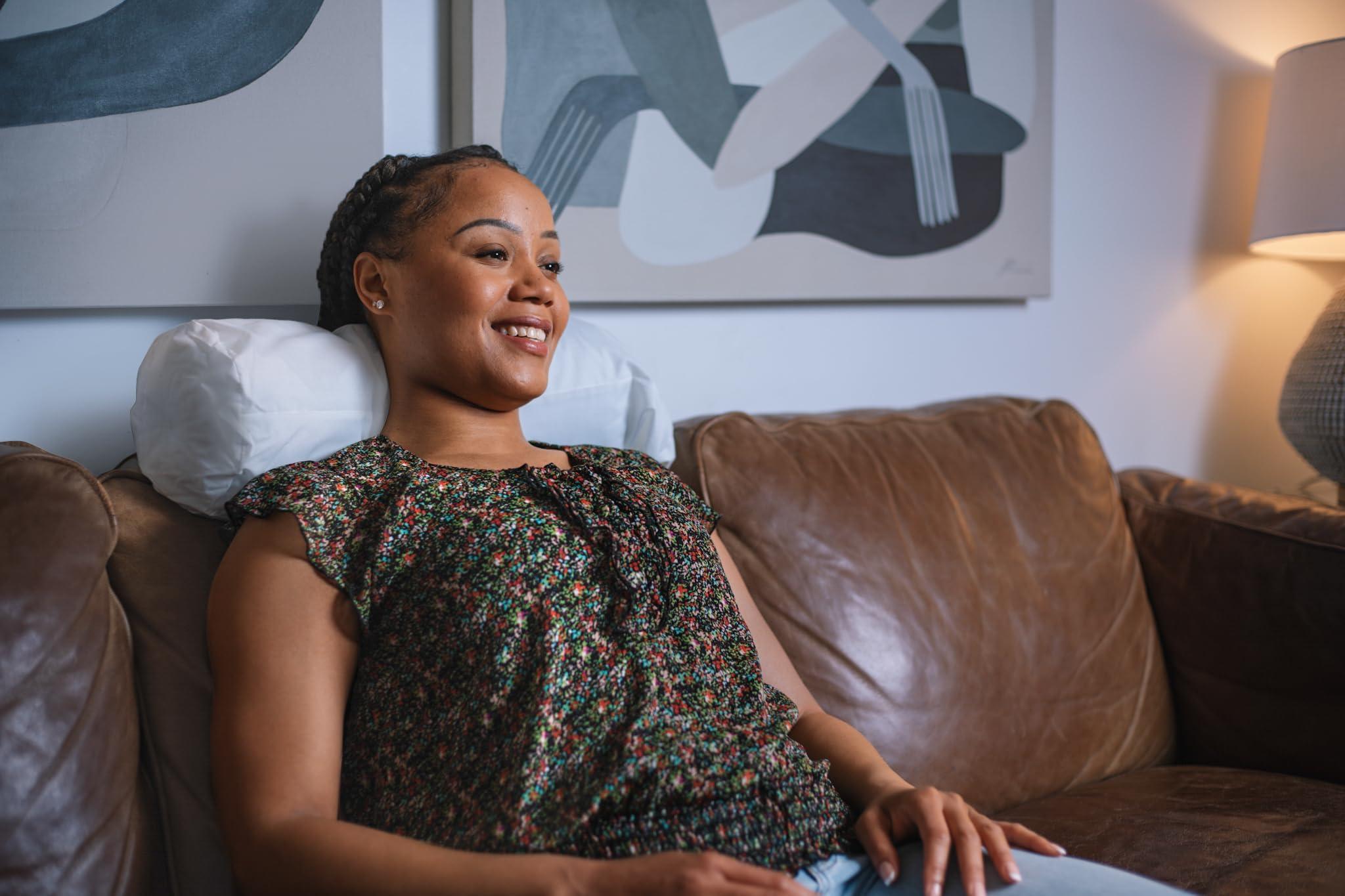 Align-Right Align-Right Therapeutic Cervical Sleeping Pillow with 100% Cotton White Pillow Case (Extra Small)