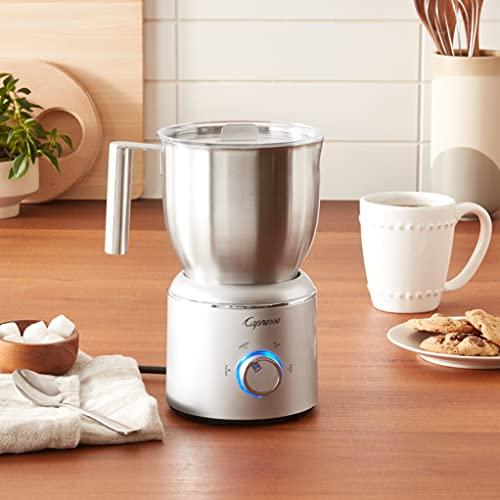 Capresso Capresso froth Select Automatic Milk Frother and Hot Chocolate Maker, Stainless Steel 209.05, Silver, 20 ounce