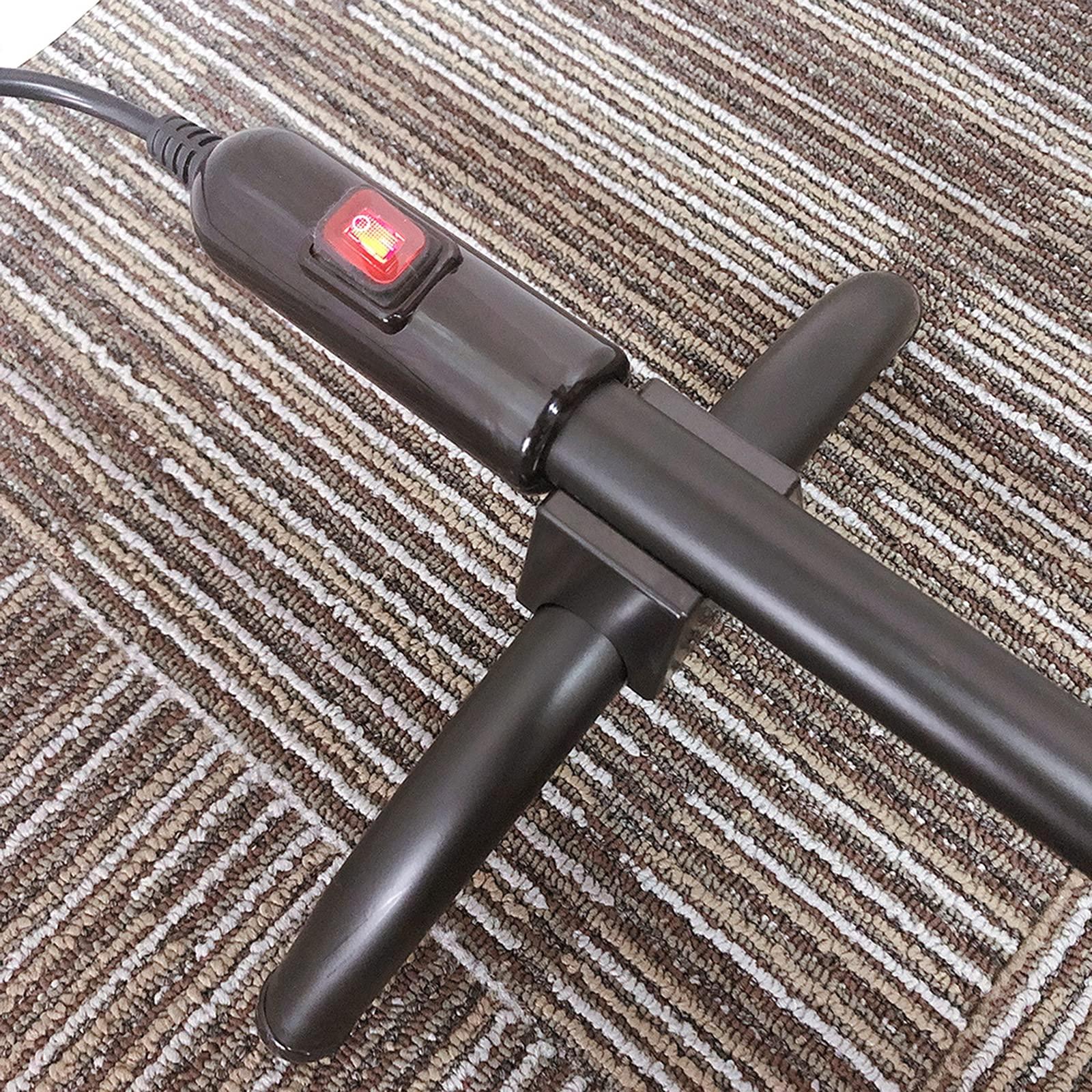 wph Freestanding Electric Towel Warmer, Home Bathroom Thermostat Heated Towel Drying Rack, Portable 5-Bar Aluminum Alloy Heated Towel Rail Radiator, 100W, 920X560x300mm,Black