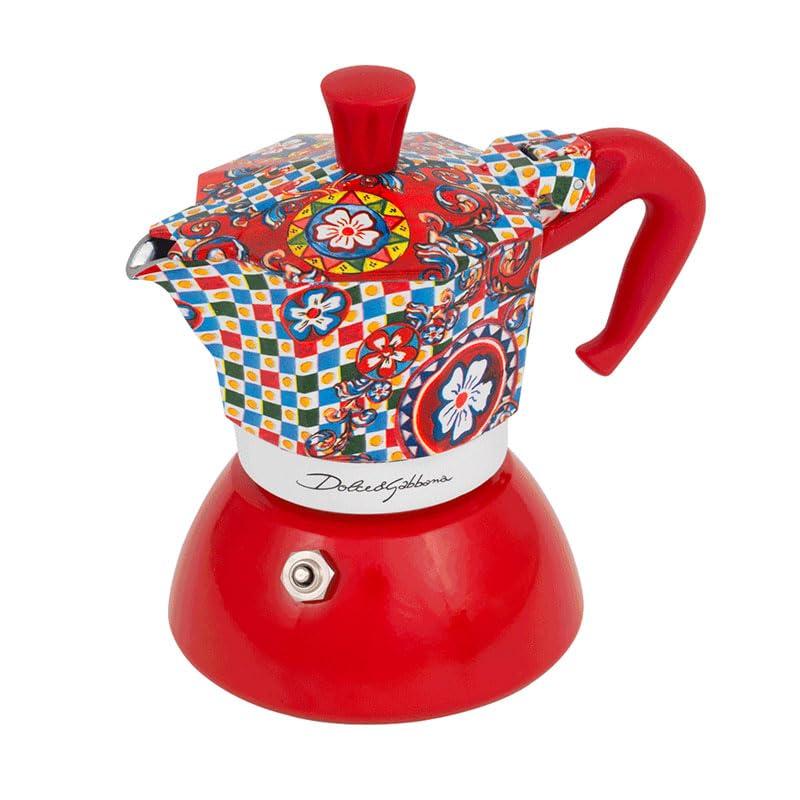 Bialetti Bialetti Dolce & Gabbana Mochinduction 2 Cup Induction & Direct Fire (Coffee Maker, Espresso Makinetta)