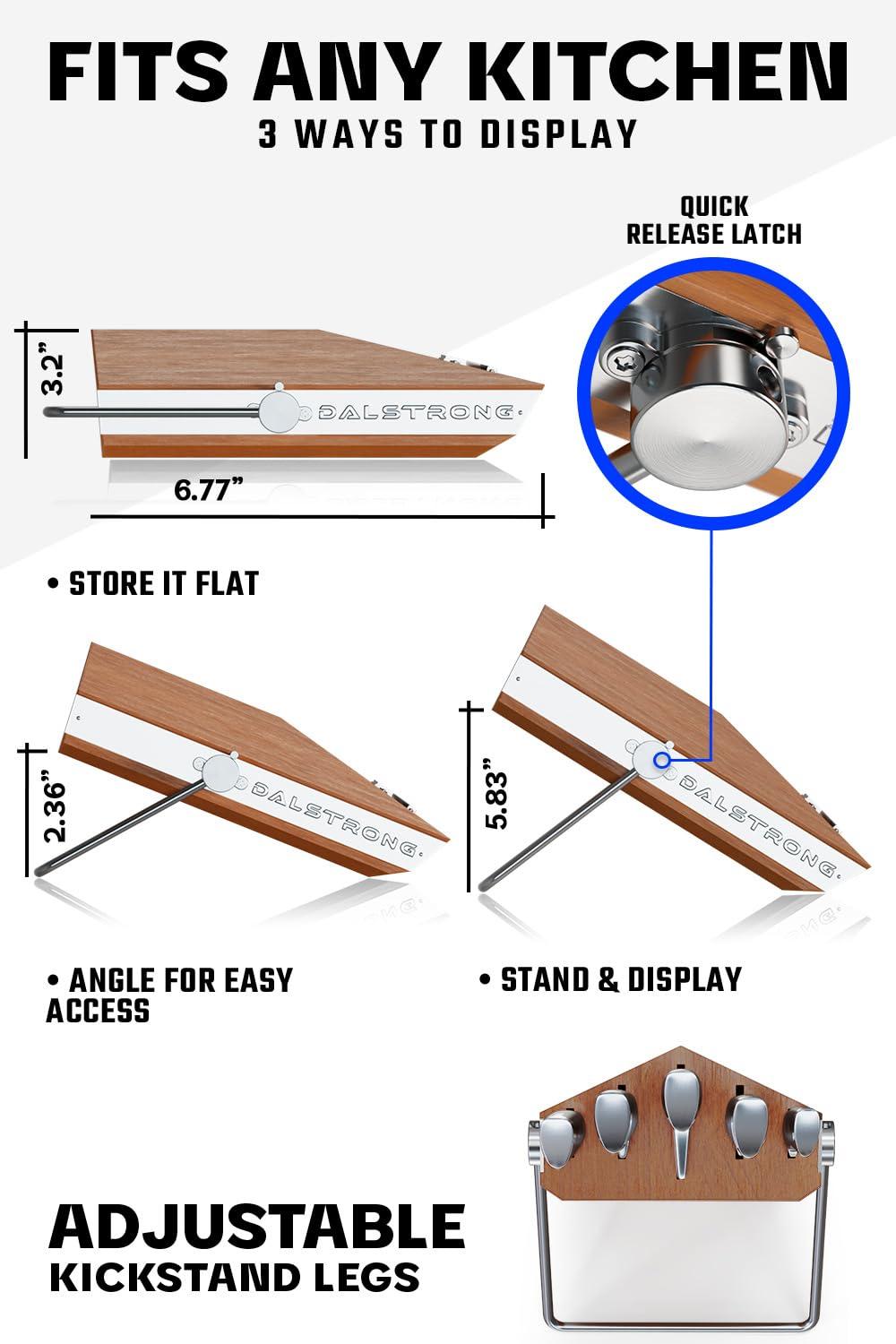 Dalstrong Dalstrong Knife Block Set - 5 Piece - Gladiator Series - with Modular, Multi-Level Block - German High Carbon Steel - Premium ABS Black Handles - NSF Certified