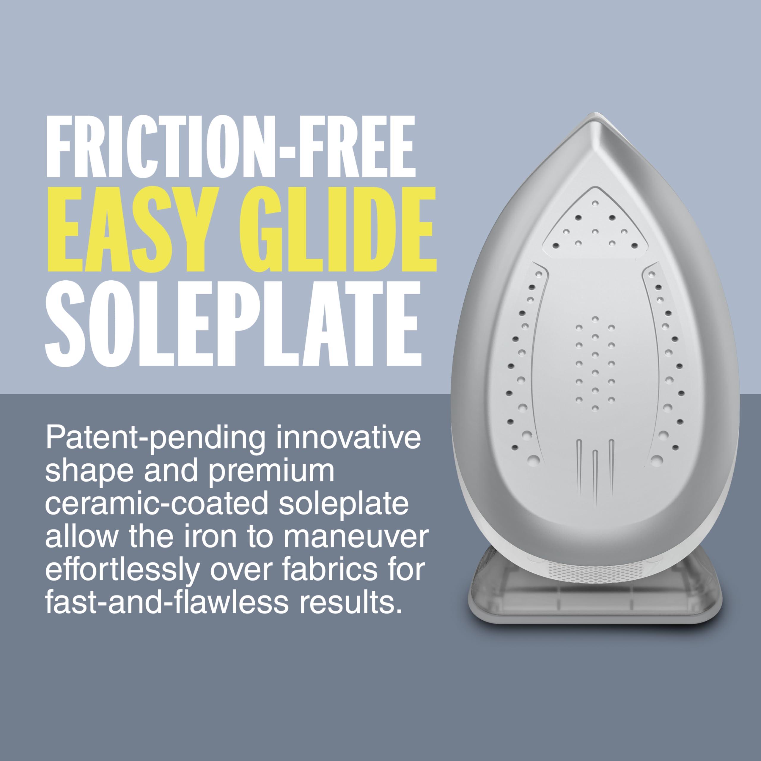 Conair Conair GlideLite Compact-Lightweight Iron, Steam Iron for Clothes, Friction-Free Easy Glide Soleplate