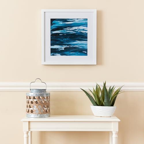 ArtToFrames ArtToFrames 19x23 inch Comtemporary White Wood Picture Frame, 2WOMD8990-19x23