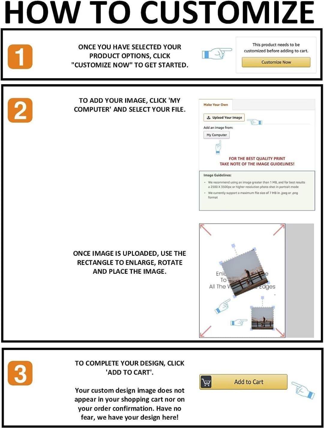 PTATT Custom Poster Prints - Personalized Photo Prints - Custom Posters Upload Images - Custom Wall Art Posters - Customized High Definition Printing of Photos in Multiple Sizes 8x14 inch