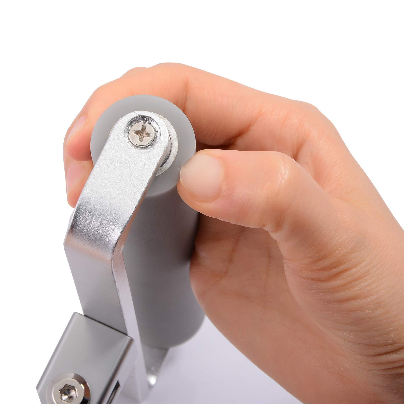 Gomake Gomake 12 Inch Rubber Pasting Roller Squeegee Rolling Wheel Power Cleaner Rubber Rollers for Crafting, Glue Roller Paint Brush for Printmaking Stamping Gluing, Anti Skid Tape Construction