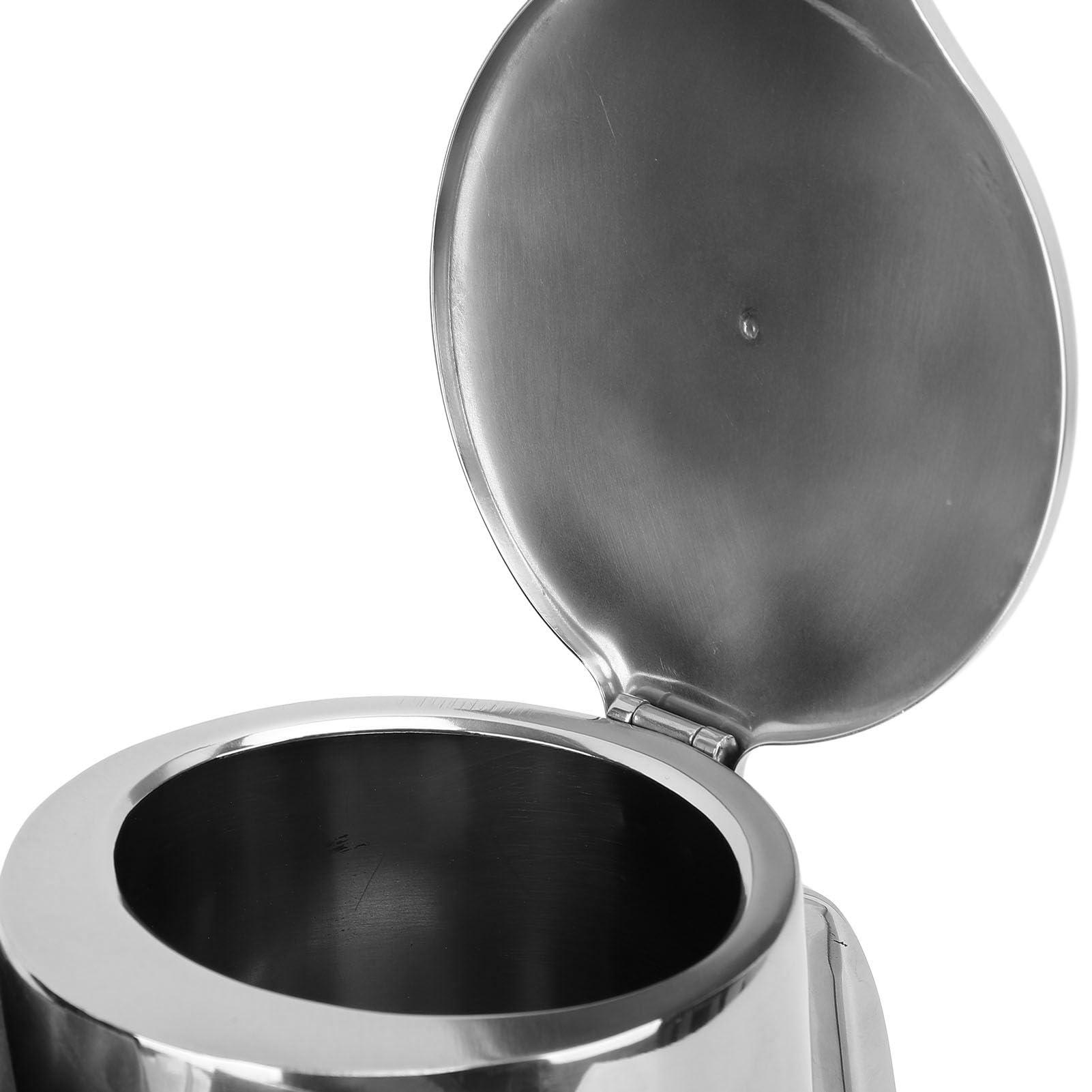 Zoeyilan Stainless Steel Pitcher with Handle, Stainless Steel Water Pitcher, Water Kettle with Lid, Stainless Steel Teapot, 2L Water Pitcher with Ergonomic Handle Juice Cold Beverage Jug