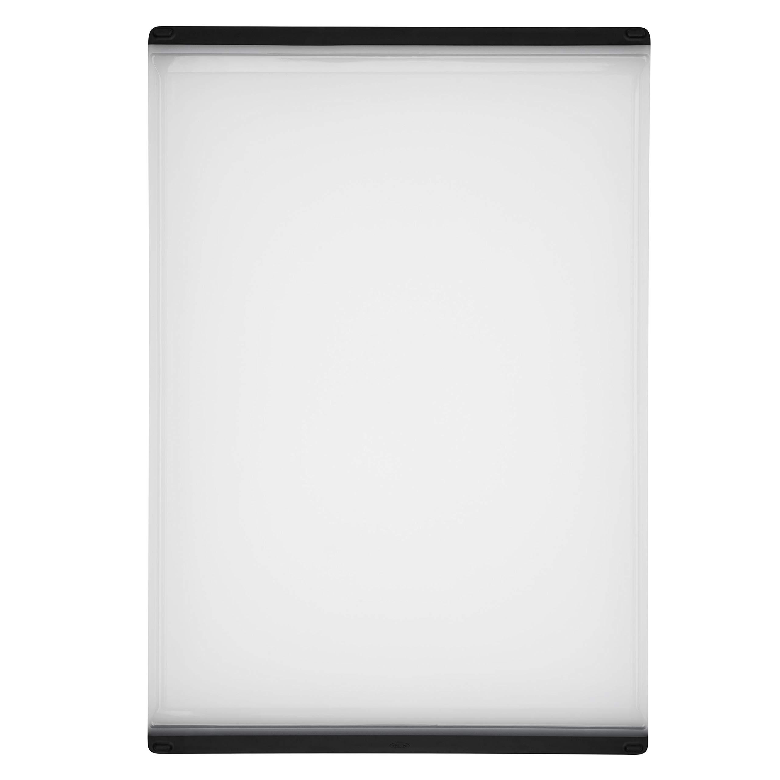 OXO OXO Good Grips Glass Salad Spinner, Large/6.22 Quart, Clear and Good Grips Plastic Carving & Cutting Board