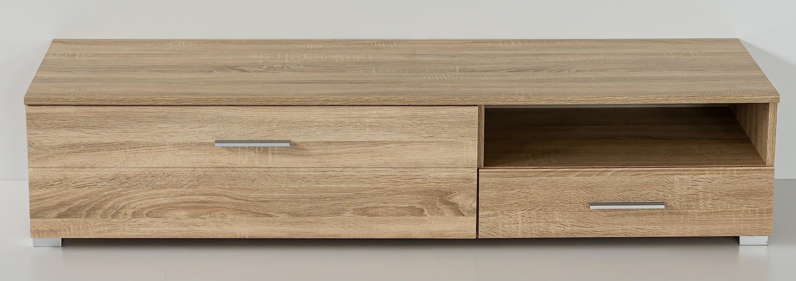 URBANIEN URBANIEN 60 Inch TV Stand Console Entertainment Center with Drawer, One Storage and Open Space Compartments. Accommodates up to 70 TV. Contemporary Style. Perfectly Match Any Living Room.