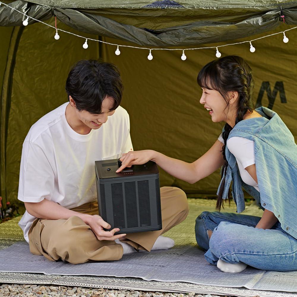 ZIOSTAND HAPEL Sleep Care Cooling & Heating Mattress Pad with Air Filtration & UV Technology 4 Season Use Energy Efficient Ideal for Comfortable Sleep Fits Single - Black