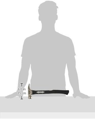 Stiletto Stiletto TI12SC-F 12 oz Ti Smooth Face with Curved Poly-Fiberglass Handle, 16"