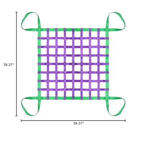 HGFSGGGREEHY Cargo Lifting Net - Material Loading Handling Straps, Cargo Net Straps Sling Hoisting Net, Lifting Cargo Netting, Outdoor Play Expansion Climbing Rope Net, Bungee Cargo Net (Size : 2x2/load: 2T) ()