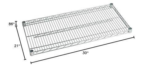 Omega Products Corporation Omega Products Corporation 21" Deep x 30" Wide x 86" High 3 Tier Stainless Steel Wire Starter Shelving Unit