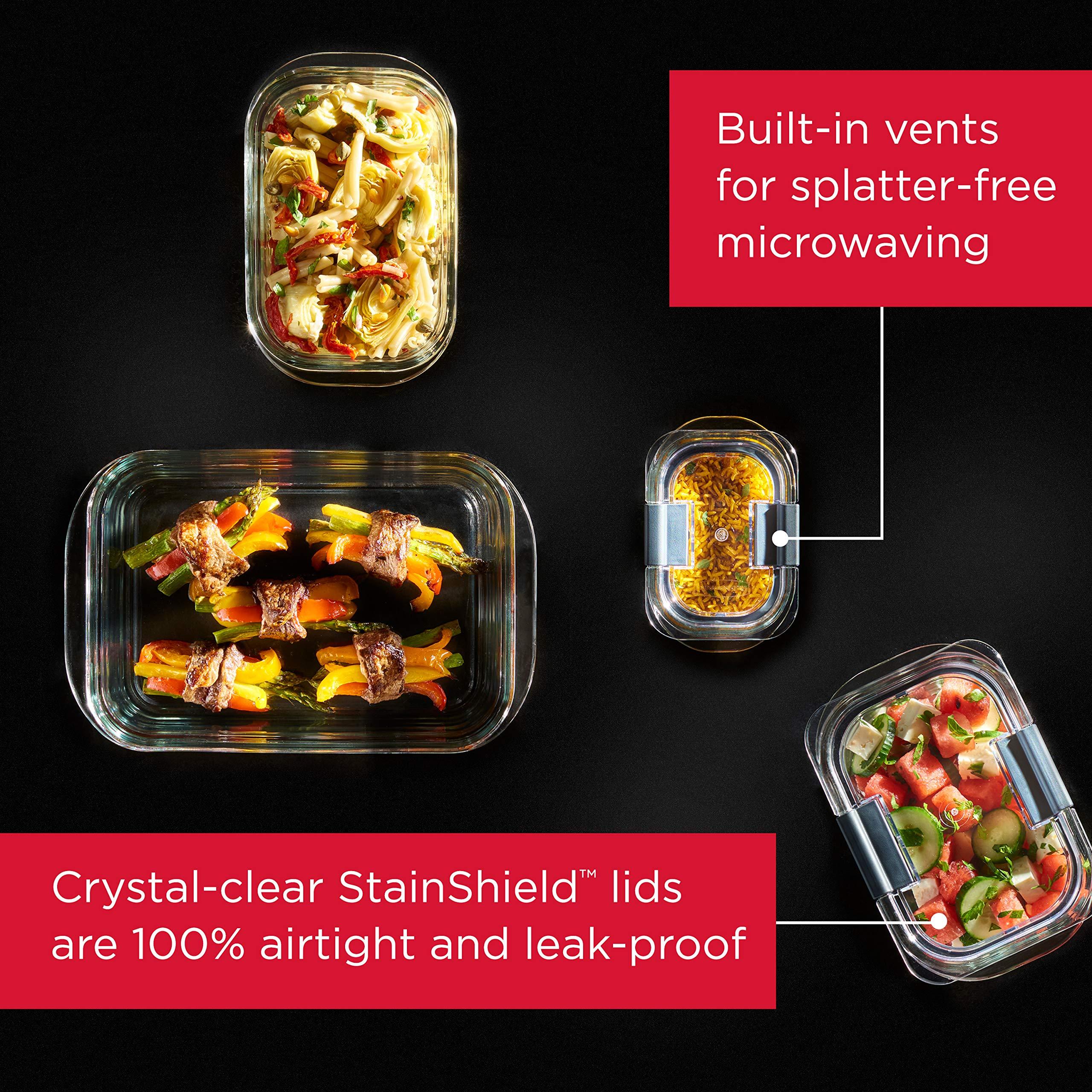 Rubbermaid Rubbermaid Brilliance Glass and Plastic Food Storage Containers (30 Pieces)