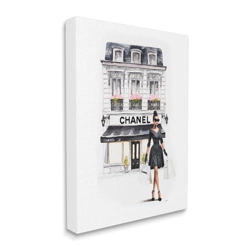 Stupell Industries Stupell Industries Girl & Fashion Shop Canvas Wall Art by Amanda Greenwood