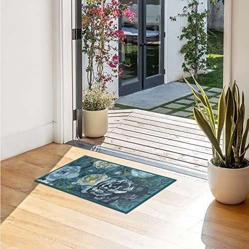 RUGGABLE Ruggable Washable 2x3 Area Rug, Camellia Midnight, Premium Rugs for Living Room, Bedroom, Kitchen, Office, Classroom with Gripper Non Slip Pad