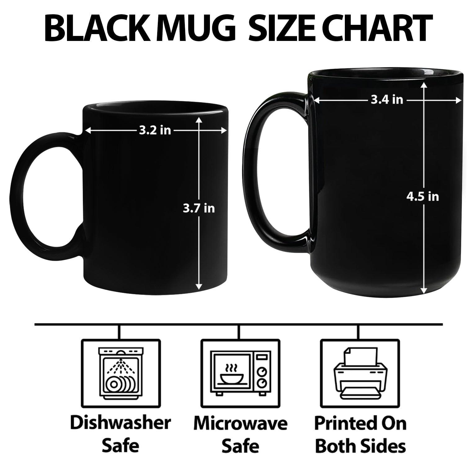 Yanria Custom Christmas Mug, Pear Santa Coffee Mug, Cute Pear Christmas Tree Cup, Personalized Merry Xmas Ceramic Mug Gifts For Pear Fruit Lovers, Customized Pear Mug With Name, Black Cup 11oz 15oz