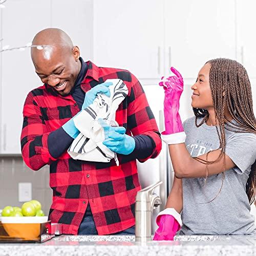 PLAYTEX Playtex Living Reusable Rubber Cleaning Gloves, Large (Pack - 3)