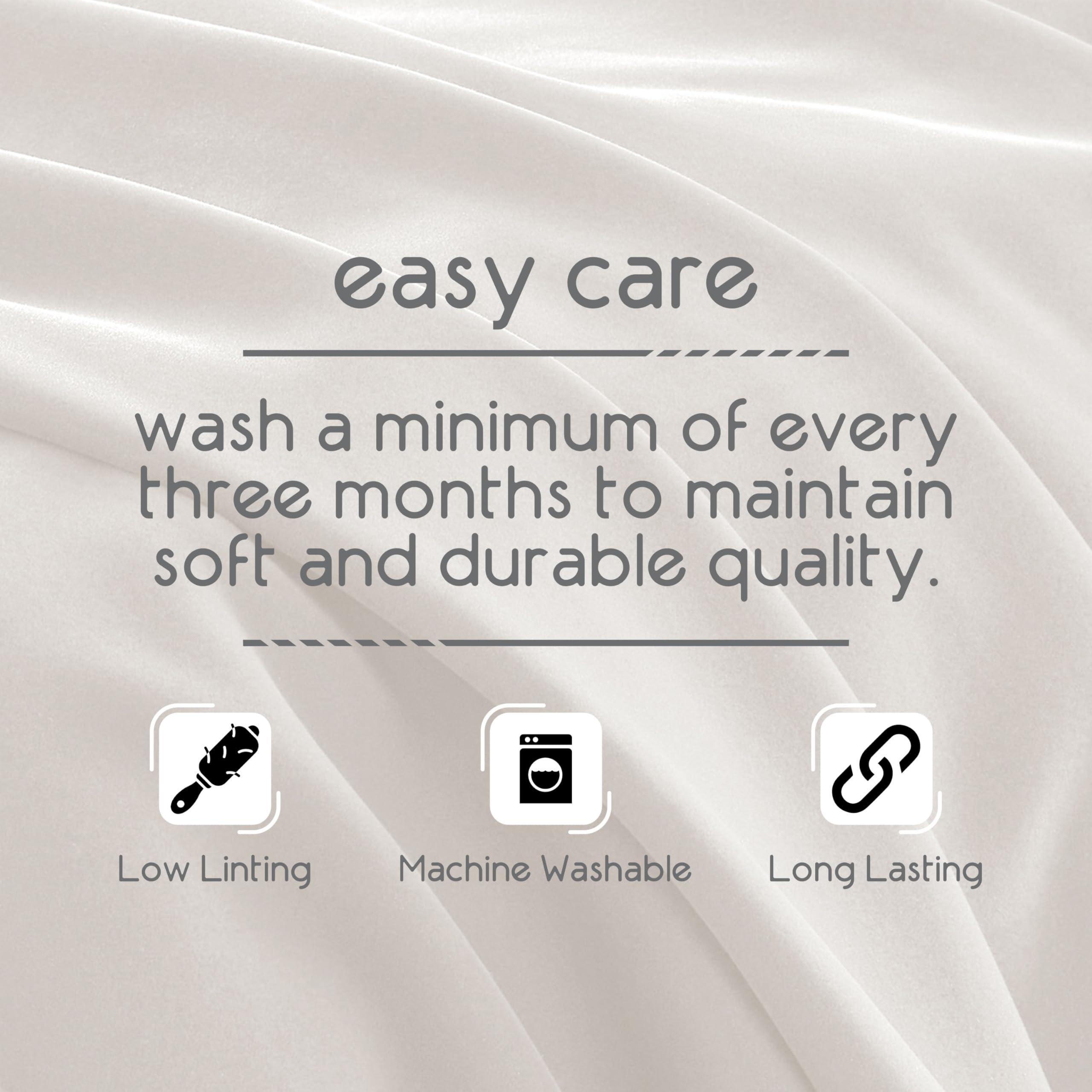 Vellux Vellux Queen Size Blanket - All Season Luxury Warm Micro plush Lightweight Thermal Fleece Blankets - Perfect For Couch Bed Sofa - Breathable Bed Blankets Queen Size - Hotel Quality (90x90 Inch, Ivory)