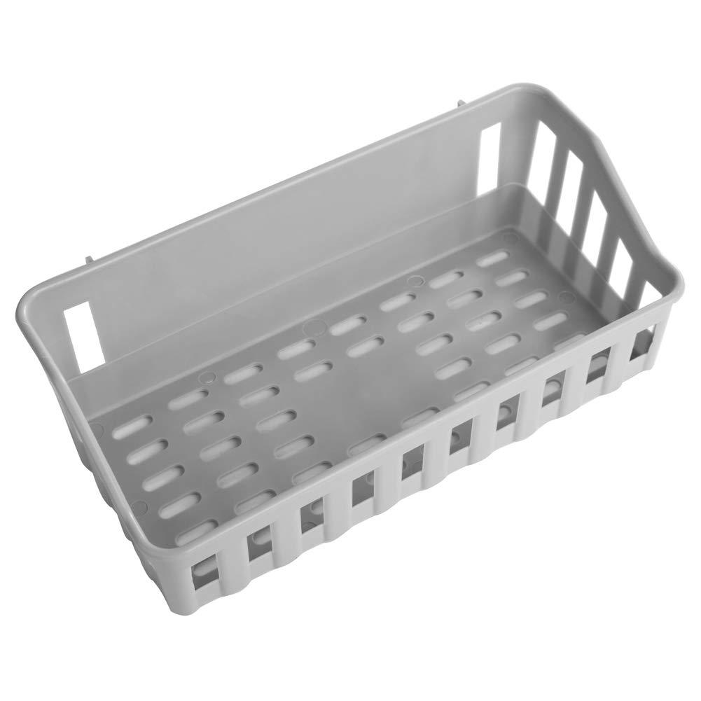 Cyrank Shower Caddy, Self Adhesive Bathroom Shower Shelf Basket Wall Mounted No Drilling Shower Organizer Floating Shelf for Sponge Shampoo(Grey)
